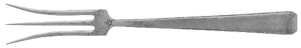 Old Lace (Sterling, 1939, No Monograms) Fork-Lemon