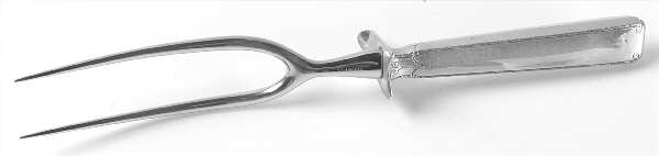 Old Lace (Sterling, 1939, No Monograms) Large Joint/Roast Holder Fork