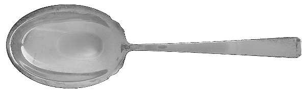 Old Lace (Sterling, 1939, No Monograms) Large Solid Berry/Casserole Spoon