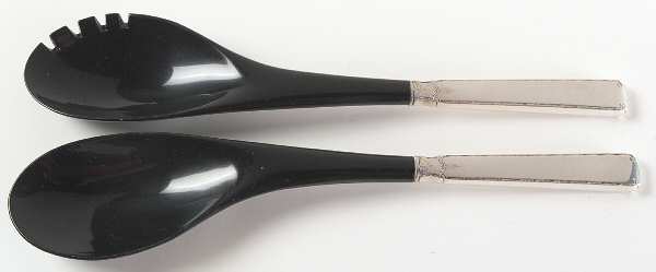 Old Lace (Sterling, 1939, No Monograms) Plastic Bowl 2-Piece Salad Set