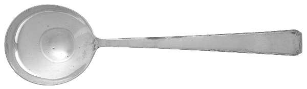 Old Lace (Sterling, 1939, No Monograms) Round Bowl Soup Spoon (Gumbo)