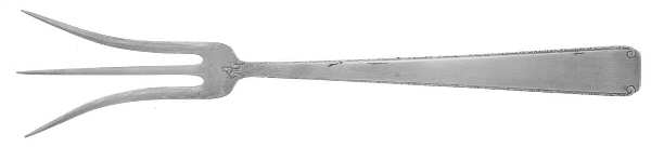 Old Lace (Sterling, 1939, No Monograms) Lemon Fork