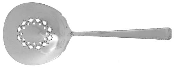 Old Lace (Sterling, 1939, No Monograms) Solid Bon Bon Spoon with Pierced Bowl