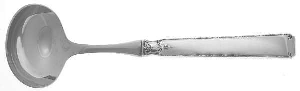 Old Lace (Sterling, 1939, No Monograms) Hollow Handle Gravy Ladle with Stainless Bowl