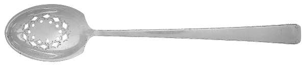 Old Lace (Sterling, 1939, No Monograms) Pierced Bowl Short Handle Olive Spoon
