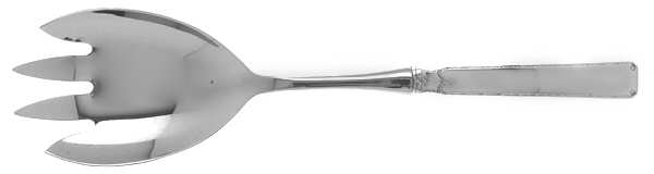 Old Lace (Sterling, 1939, No Monograms) Salad Serving Fork with Stainless Prongs
