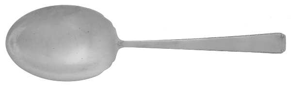 Old Lace (Sterling, 1939, No Monograms) Small Solid Berry/Casserole Spoon