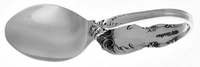 Old Master (Sterling, 1942) Baby Spoon with Curved Handle HC