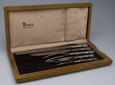 Old Master (Sterling, 1942) (5 Pc) Carving Set w/Display Case
