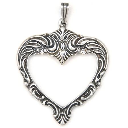 Old Master (Sterling, 1942) Heart Pendant by Towle Silver