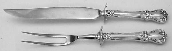 Old Master (Sterling, 1942) Small Stainless Blade 2-Piece Steak Carving Set