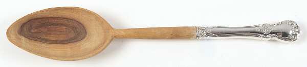 Old Master (Sterling, 1942) Salad Serving Spoon with Wooden Bowl