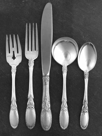 Old Mirror (Sterling, 1940) 40 Piece Estate Set