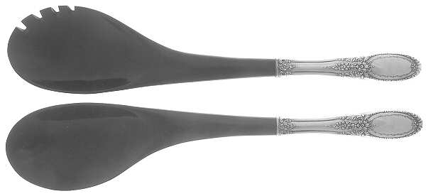 Old Mirror (Sterling, 1940) Plastic Bowl 2-Piece Salad Set