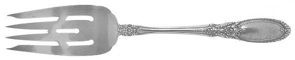 Old Mirror (Sterling, 1940) Large Solid Cold Meat Serving Fork