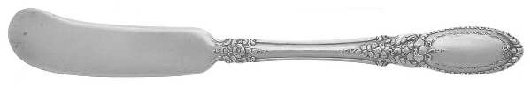 Old Mirror (Sterling, 1940) Flat Handle Butter Spreader