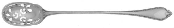 Old Newbury-Newbury (Sterling, 1900) Pierced Bowl Long Handle Olive Spoon