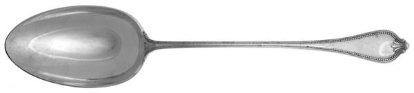 Old Newbury-Newbury (Sterling, 1900) Solid Platter Spoon with Button
