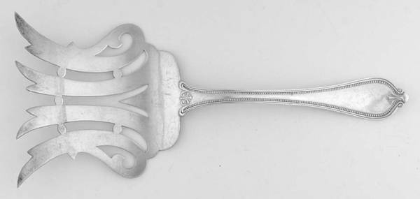 Old Newbury-Newbury (Sterling, 1900) 4 Prong Large Solid Serving Asparagus Fork