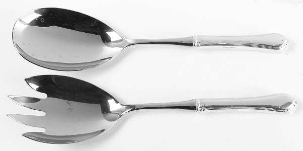 Old Newbury-Newbury (Sterling, 1900) 2 Pc Salad Set with Stainless Bowl