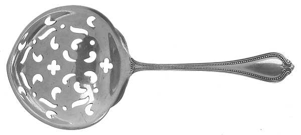 Old Newbury-Newbury (Sterling, 1900) Pierced Almond Spoon