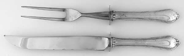 Old Newbury-Newbury (Sterling, 1900) Small Stainless Blade 2-Piece Steak Carving Set