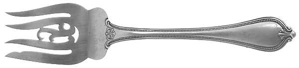 Old Newbury-Newbury (Sterling, 1900) Medium Solid Cold Meat Serving Fork