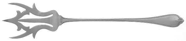 Old Newbury-Newbury (Sterling, 1900) Large Lettuce Serving Fork by Towle Silver