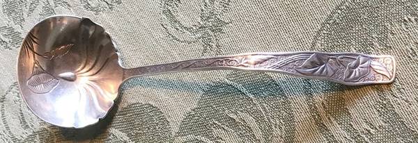 Orchids (Sterling, 1887) Solid Piece Cream Ladle