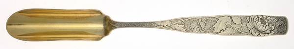 Orchids (Sterling, 1887) Solid Large Cheese Scoop