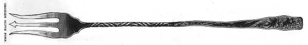 Orchids (Sterling, 1887) Long Handle Olive Fork