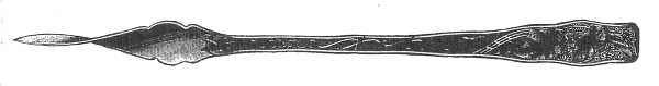 Orchids (Sterling, 1887) One Tine Butter Pick