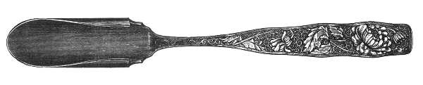 Orchids (Sterling, 1887) Solid Cheese Scoop