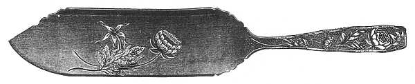 Orchids (Sterling, 1887) Solid Ice Cream Slicer