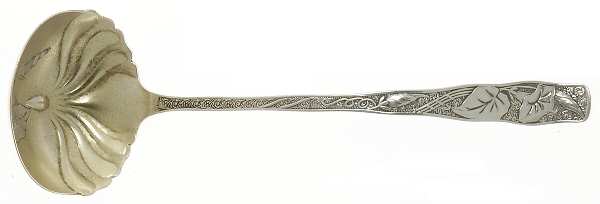 Orchids (Sterling, 1887) Solid Bright Cut Cream Ladle