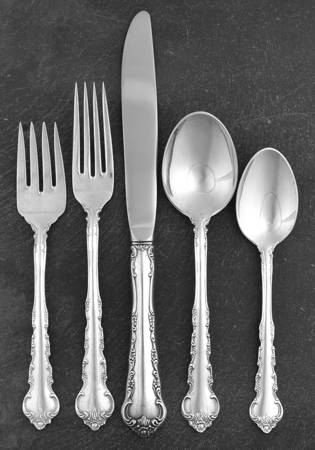 Peachtree Manor (Sterling, 1956, No Monos) 5 Piece Place Size Setting