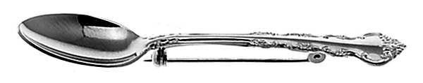 Peachtree Manor (Sterling, 1956, No Monos) Lapel Pin