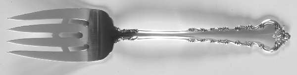Peachtree Manor (Sterling, 1956, No Monos) Small Solid Cold Meat Serving Fork