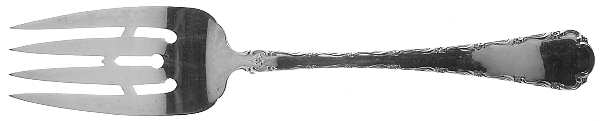 Petit Point (Sterling, 1957) Small Solid Cold Meat Serving Fork