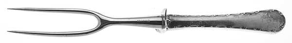 Petit Point (Sterling, 1957) Small Steak Carving Fork with Stainless Prongs