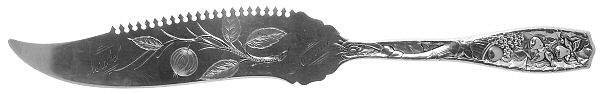 Pomona (Sterling, 1887) Solid Bright Cut Cake Saw