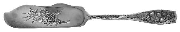 Pomona (Sterling, 1887) Flat Handle Bright Cut Master Butter