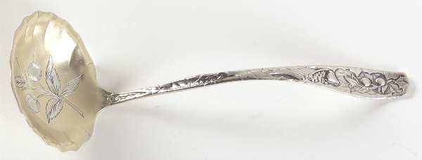 Pomona (Sterling, 1887) Solid Bright Cut Cream Ladle