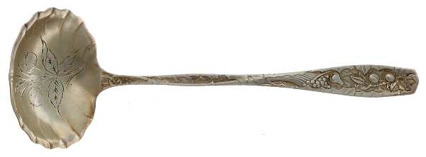 Pomona (Sterling, 1887) Solid Bright Cut Cream Ladle