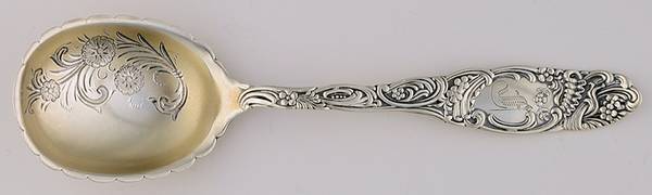 Princess (Sterling, 1892) Bright Cut Bowl Sugar Spoon