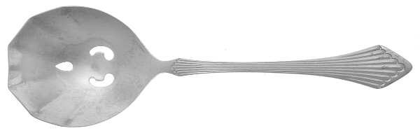Primavera (Stainless) Solid Pierced Shell Casserole Spoon