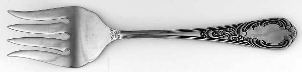 Principe (Stainless) Large Solid Cold Meat Serving Fork by Towle Silver