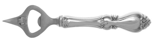 Queen Elizabeth I (Sterling, 1970, No Monograms) Bottle/Can Opener with Stainless Bowl HC