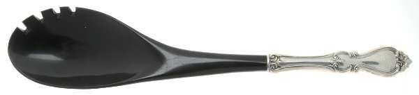 Queen Elizabeth I (Sterling, 1970, No Monograms) Salad Serving Fork with Plastic Prongs