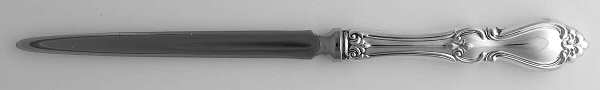 Queen Elizabeth I (Sterling, 1970, No Monograms) Letter Opener with Stainless Blade